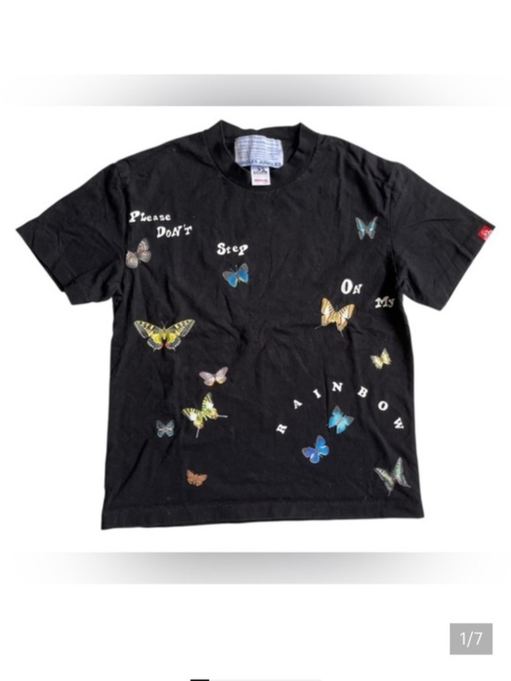 JUNGLES JUNGLES Black Butterfly graphic tee